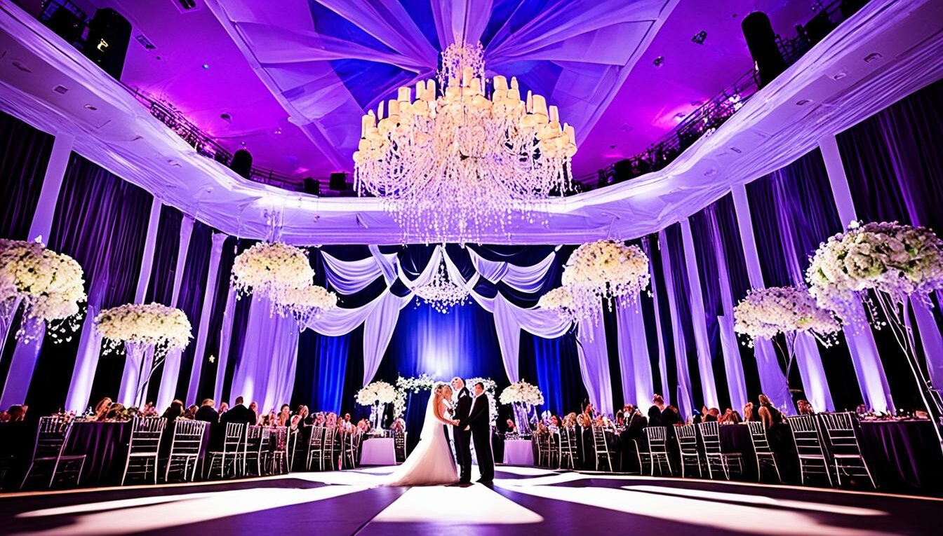 Oświetlenie sceniczne na weselu: wpływ na zdjęcia